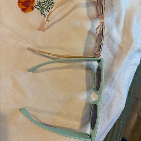 Anthropologie Stylish Sunglasses Set - Pink and Blue 2 pairs - Picture 4 of 4